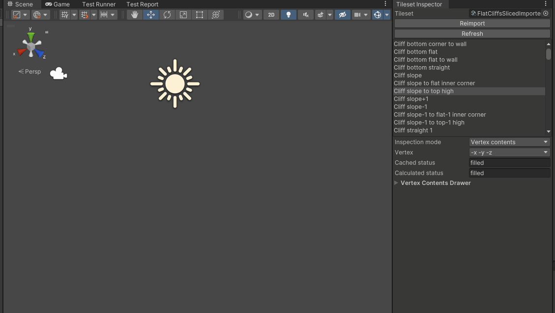 corner contents subinspector basic interaction